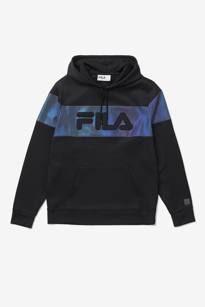 Fila Hoodie Lando Mens Black - India FIK-142739